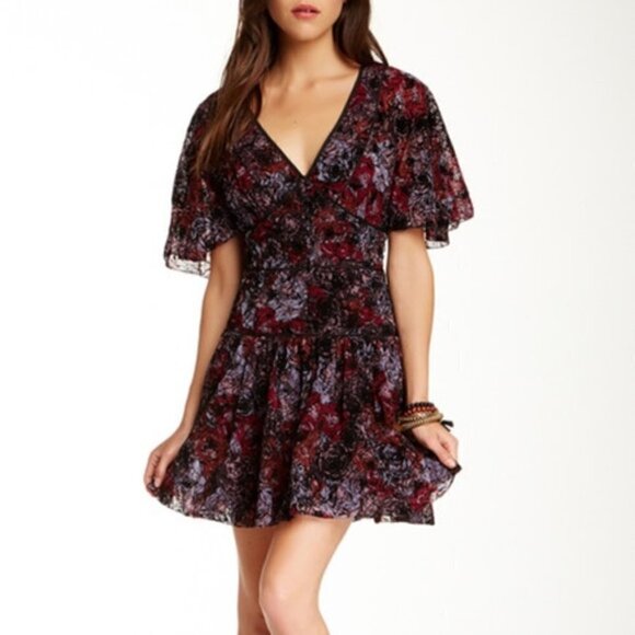 Free People Perfect Dream Dress‎ Berry Combo Size 0 - Picture 1 of 7